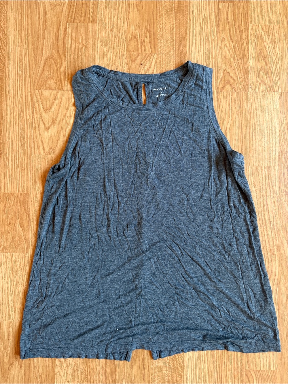 Halogen Dark Charcoal Crewneck Sleeveless Tank